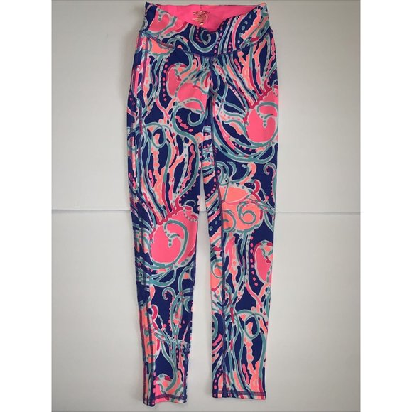 Lilly Pulitzer Jellies Be Jammin WEEKENDER LEGGINGS Pants Luxletic XS WORN ONCE - Picture 6 of 10